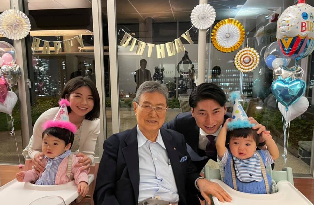 中曽根康隆の妻や子供