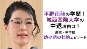 平野雨龍の学歴