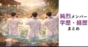 純烈メンバー学歴経歴まとめ